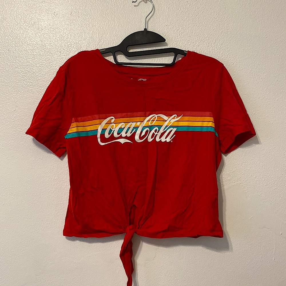 coca cola red cropped top
